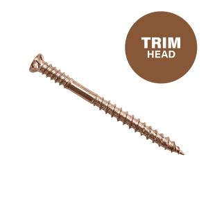 Ecko Trim Head Bronze T20 Torx Decking Screw 10gx65mm + 316 S/S Bit (x250)