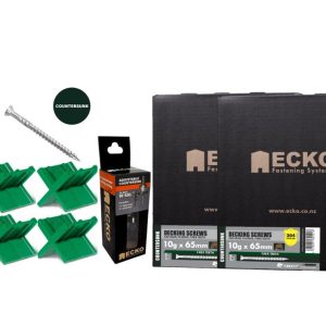 Ecko Countersunk Head Torx Decking Screw 10gx65mm + 304 S/S Bit Package Deal