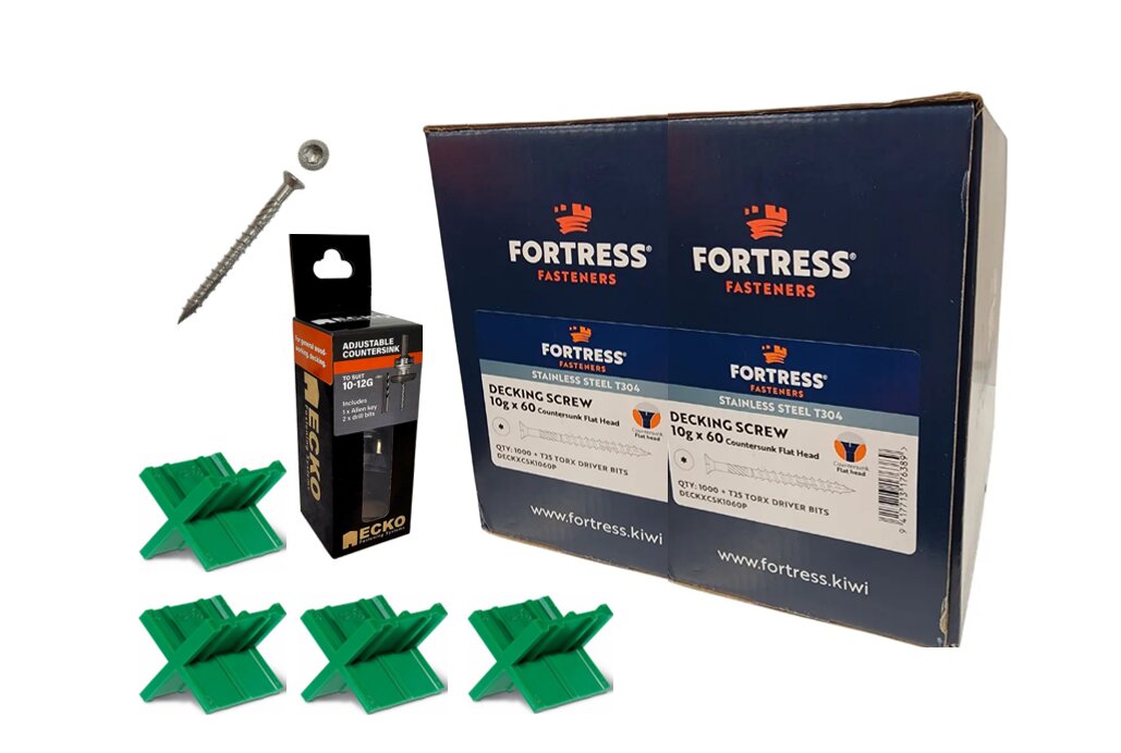 Fortress CSK Torx Deck Screw 10gx60mm + 304 S/S Package Deal