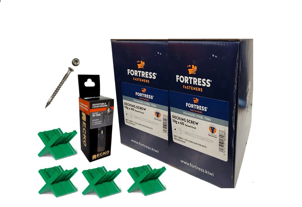 Fortress RSD Torx Deck Screw 10gx60mm + 304 S/S Package Deal