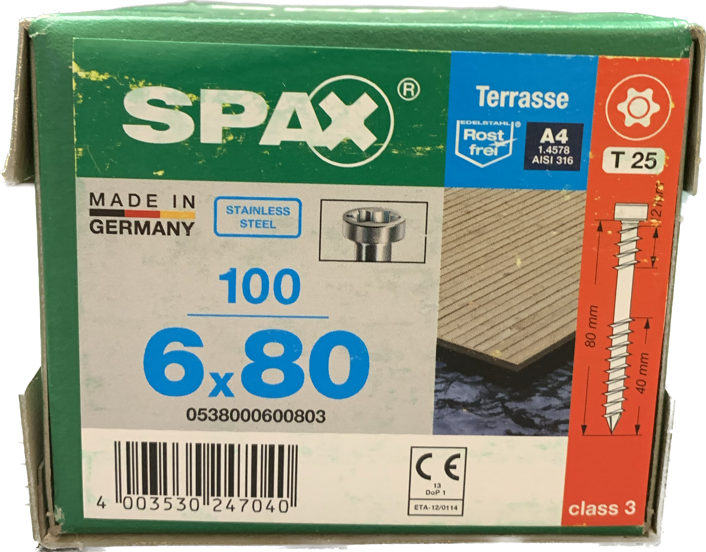 Spax 316 A4 Stainless Steel T25 Deck Screw - Image 4