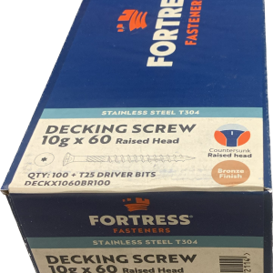 Fortress RSD Torx Deck Screw 10gx60mm + Bronze Bit