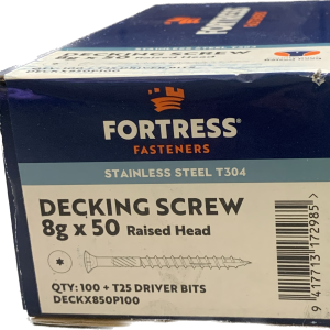 Fortress RSD Torx Deck Screw 8gx50mm + S/S Bit