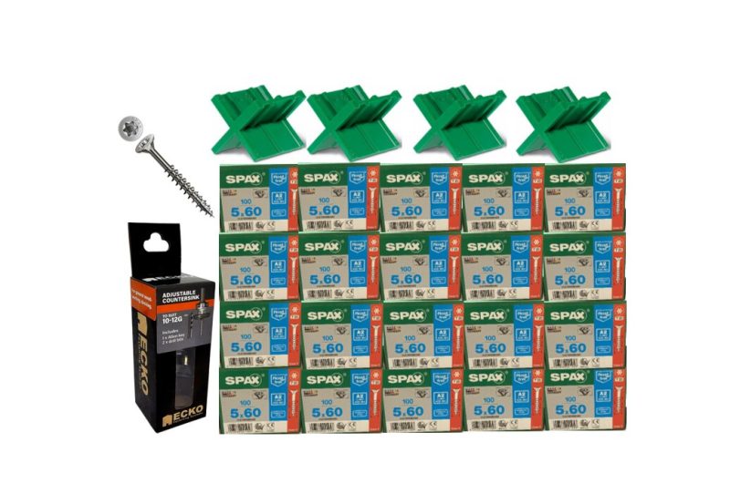 Spax R0043 Spax Stainless Steel Flat Countersunk Head P/T Screw 5x60 - One Stop ...