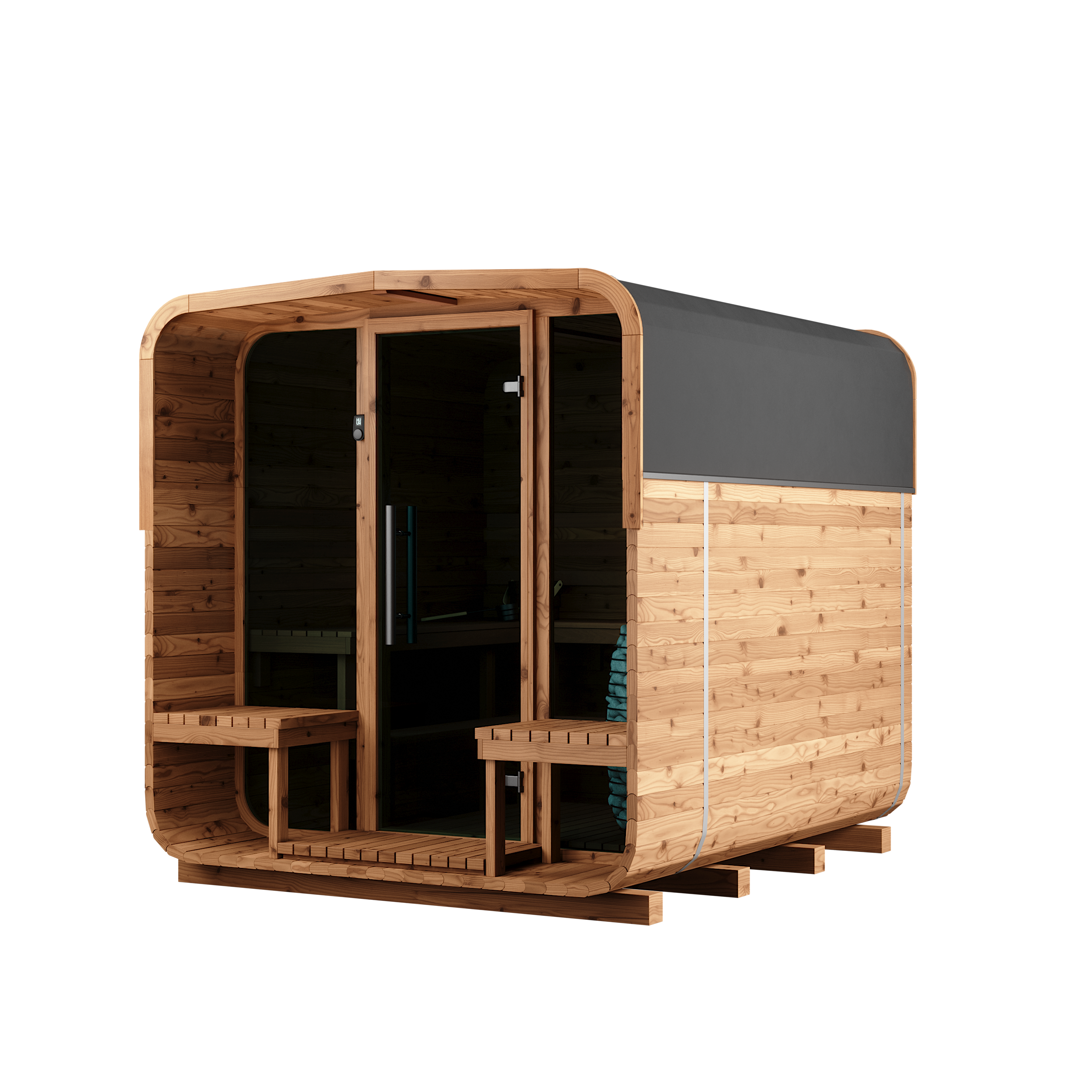 Square Barrel Sauna - Nora 250 - Image 7