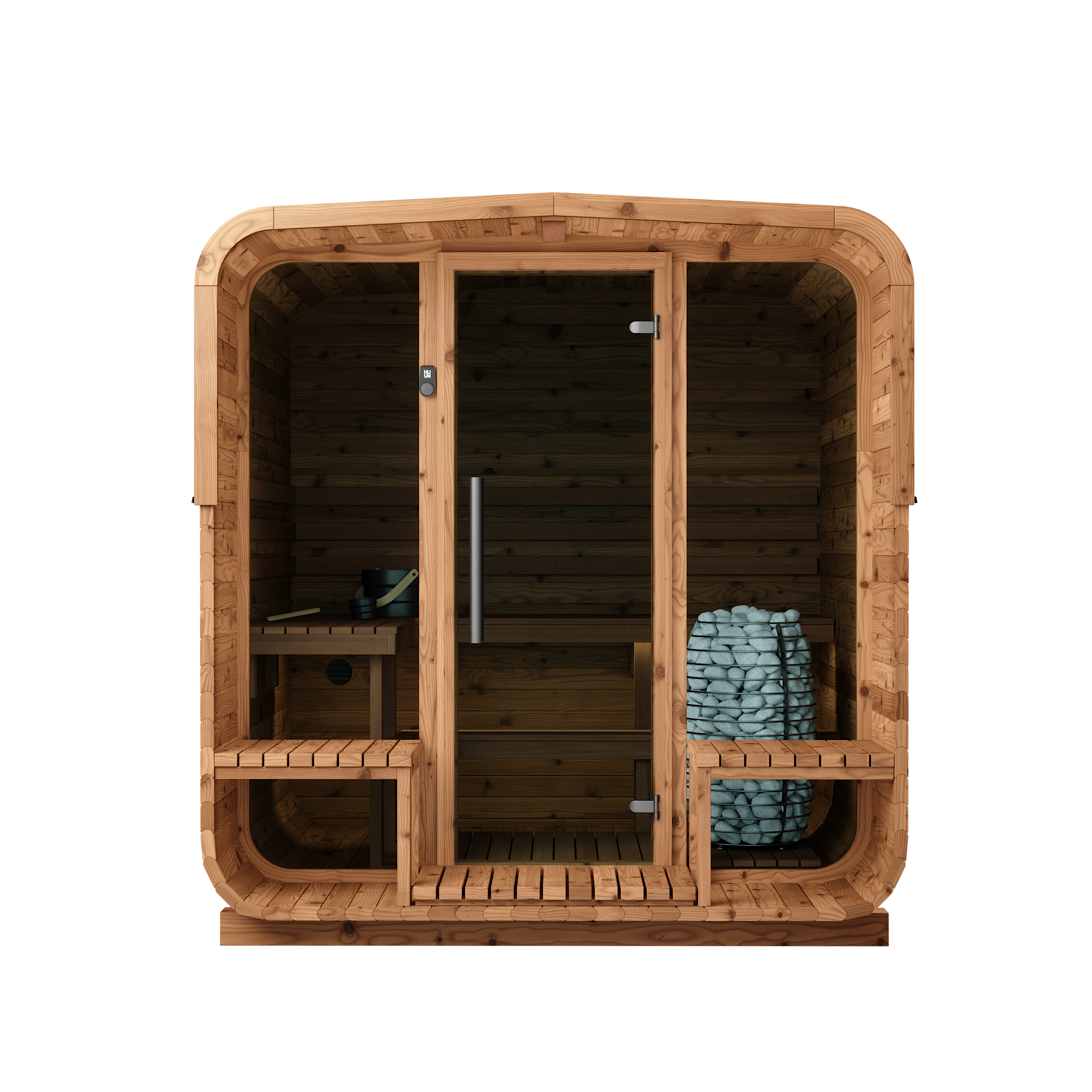 Square Barrel Sauna - Nora 210 - Image 10
