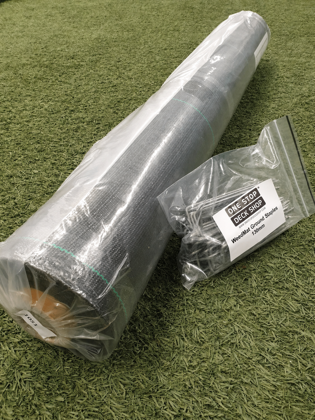 Weed Mat Commercial Grade 1.2x50m Jumbo Roll + Staples