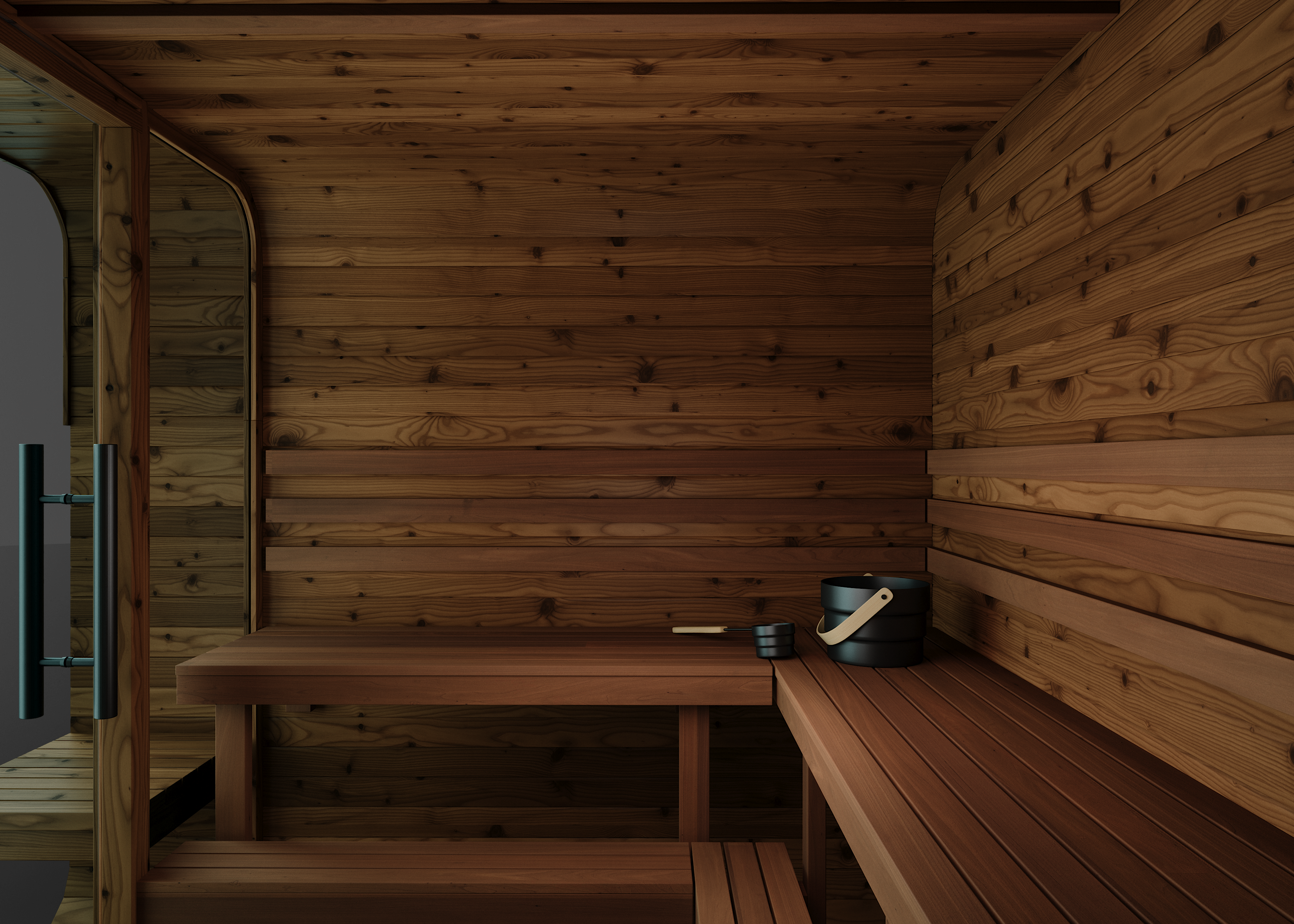 Square Barrel Sauna - Nora 250 - Image 18