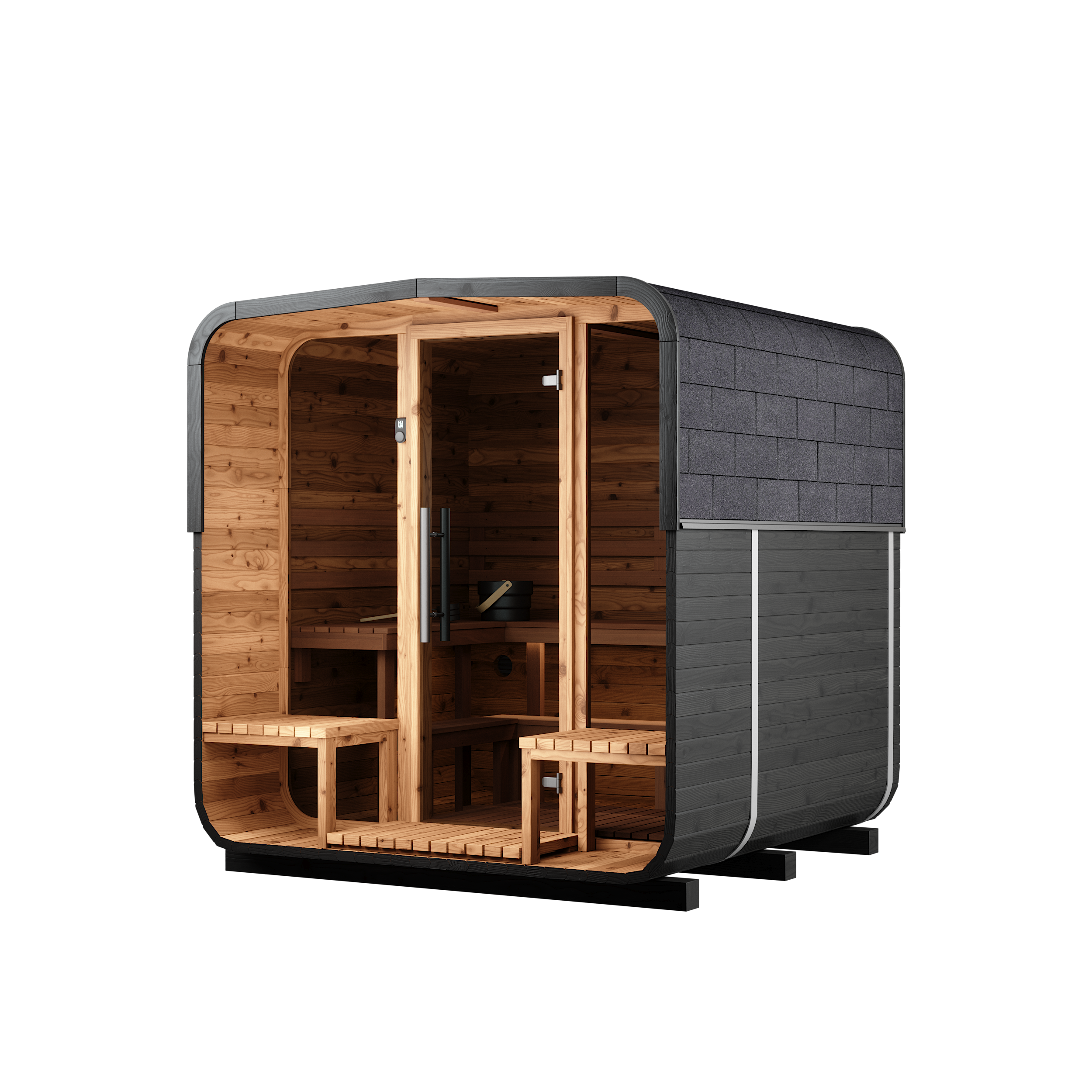 Square Barrel Sauna - Nora 210 - Image 16