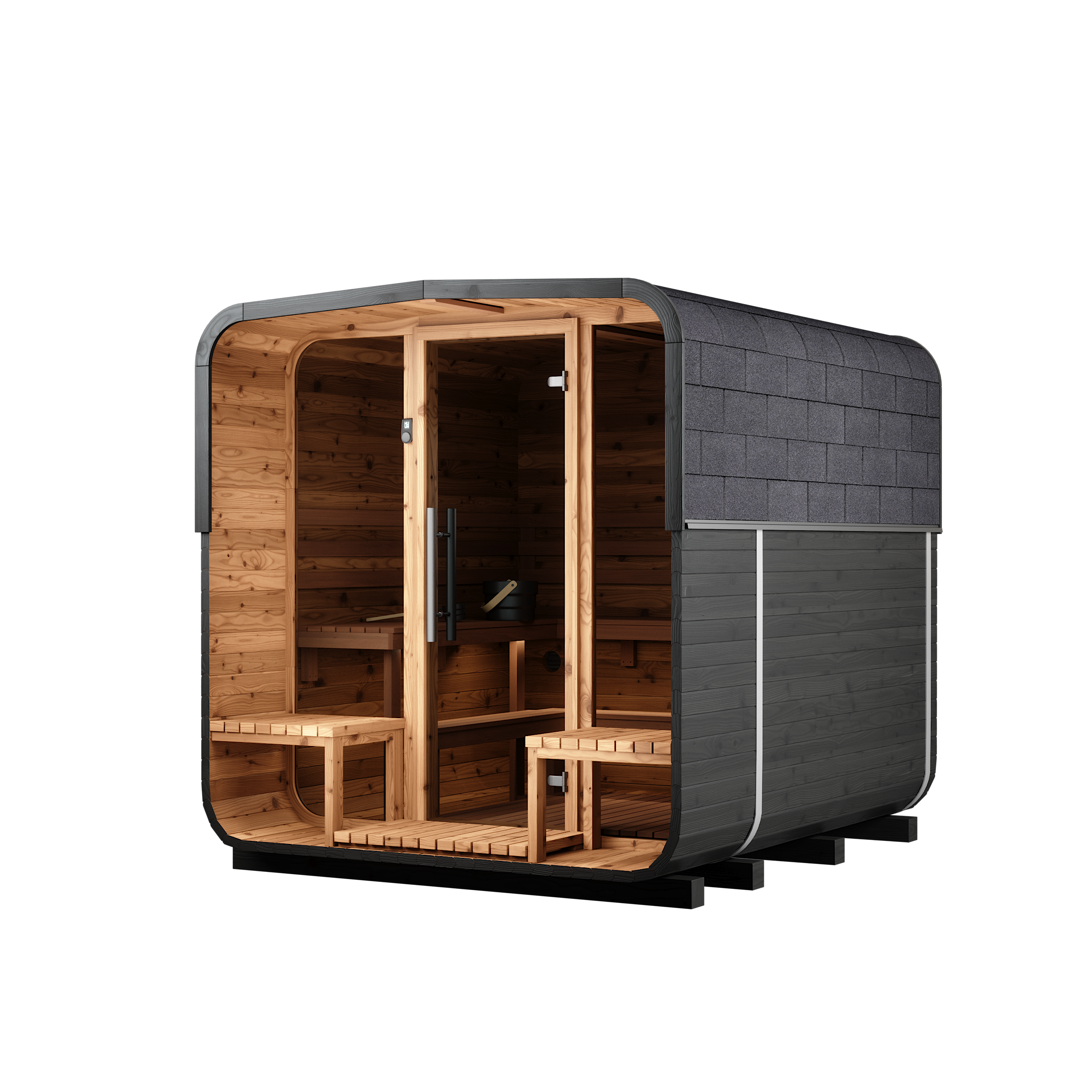 Square Barrel Sauna - Nora 250