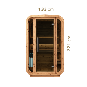 Square Barrel Sauna - Sola 140